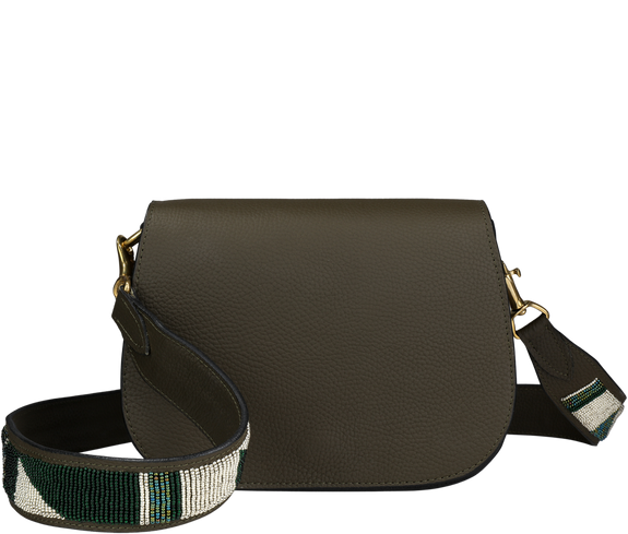 Sustainable Beaded Strap Crossbody Bag - Keentu