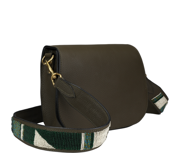 Ethical Beaded Strap Crossbody Bag - Keentu