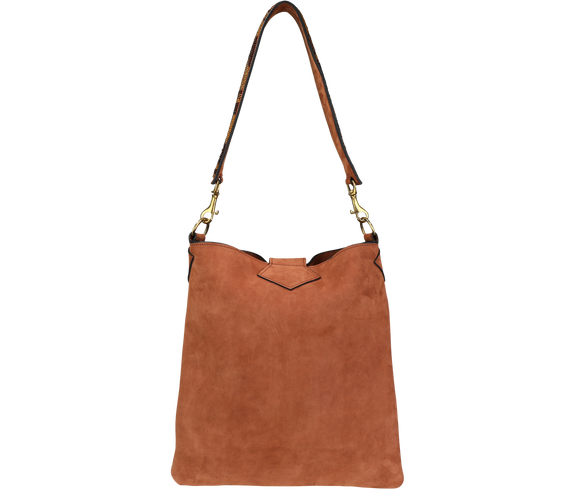 Sustainable Suede Tassel Shoulder Bag - Keentu