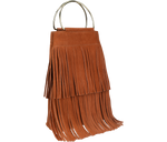 Load image into Gallery viewer, Sustainable Leather Fringe Bag - Keentu