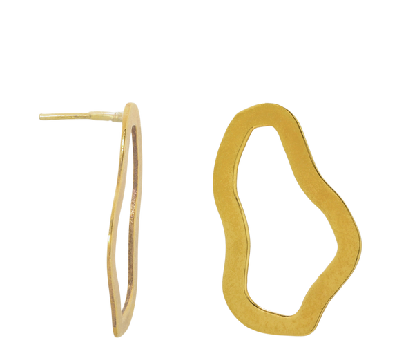 Ethical Squiggle Stud Earring - Keentu