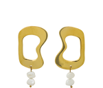 Load image into Gallery viewer, Ethical Squiggle Pearl Earring - Keentu