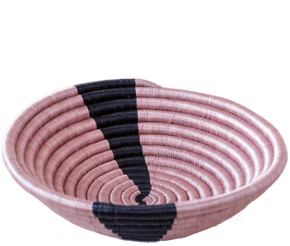 Sustainable Mauve Split Woven Basket - Keentu