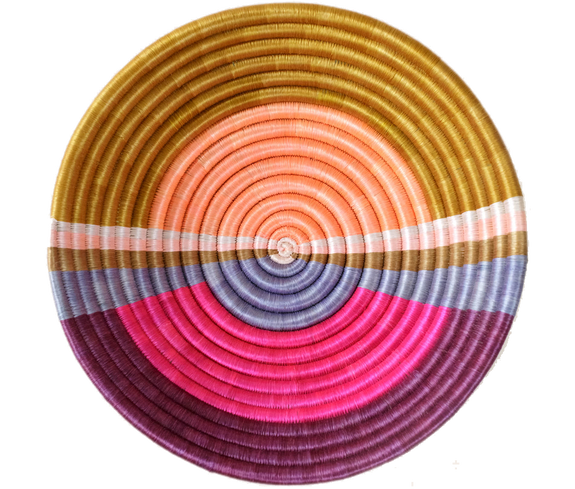 Ethical Sunset Woven Basket - Keentu