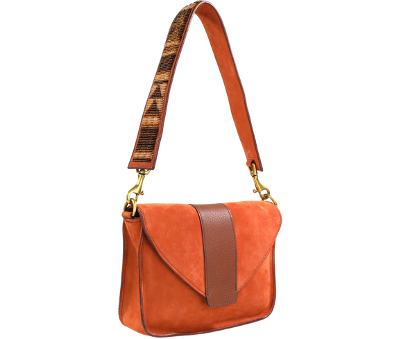 Ethical Suede Shoulder Bag - Keentu