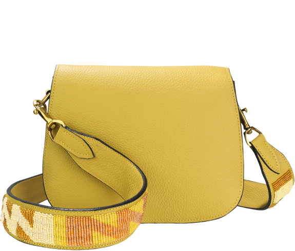 Ethical Beaded Strap Crossbody Bag - Keentu