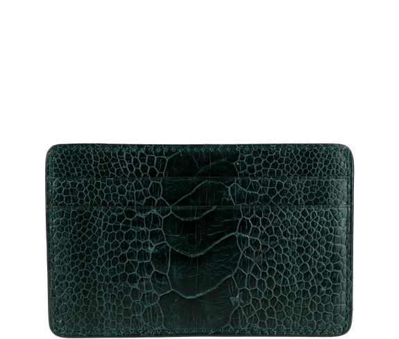 Ethical Ostrich Shin Card Wallet - Keentu