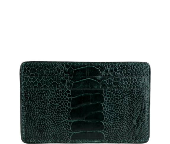Sustainable Ostrich Shin Card Wallet - Keentu