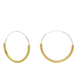 Load image into Gallery viewer, Ethical Gold and Silver Hoops - Keentu