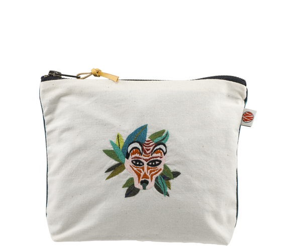 Ethical Pink Leopard Pouch - Keentu