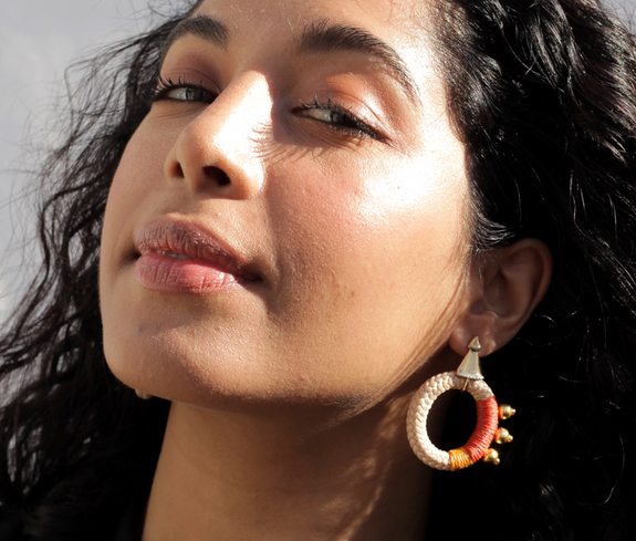 Products Arrow Drop Hoops Earrings KEENTU sustainable