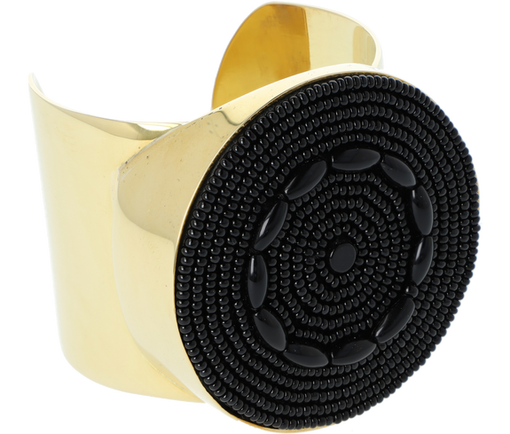 Sustainable Beaded Circle Cuff - Keentu