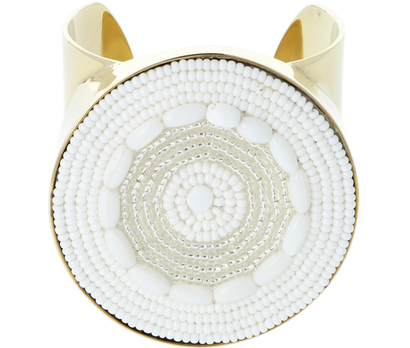 Ethical Beaded Circle Cuff - Keentu