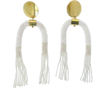 Load image into Gallery viewer, Ethical Beaded U Fringe Earrings - Keentu