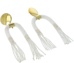 Load image into Gallery viewer, Sustainable Beaded U Fringe Earrings - Keentu