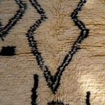 Load image into Gallery viewer, Black Symbols Moroccan Rug