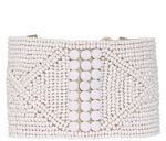 Load image into Gallery viewer, Beaded Leather Cuff - Keentu 