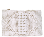 Load image into Gallery viewer, Beaded Leather Cuff - Keentu