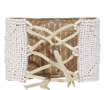 Load image into Gallery viewer, Beaded Leather Cuff - Keentu