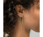 Load image into Gallery viewer, Ethical Brass U Earrings - Keentu