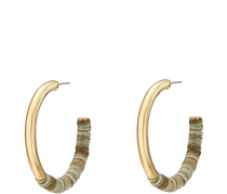 Cow Horn Disk Hoops - Keentu
