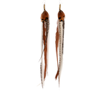 Load image into Gallery viewer, Long Feather Earrings
