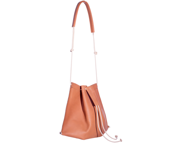 Handbag Brown Sailing Rope Drawstring Bag