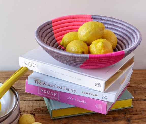 Pink Twist Woven Bowl - Keentu