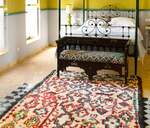 Load image into Gallery viewer, Ethical Rainbow Symbols Moroccan Rug - Keentu