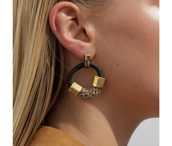 Sustainable Rope Drop Earrings - Keentu