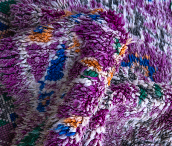Ethical Royal Purple Moroccan Rug - Keentu
