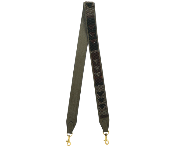 Accessories Olive Beaded Bag Strap