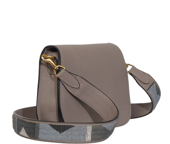 Handbag Beaded Strap Crossbody Bag