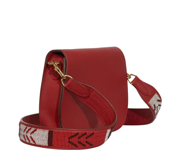 Handbag Beaded Strap Crossbody Bag