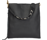 Load image into Gallery viewer, Handbag Black Beaded Strap Shoulder Bag