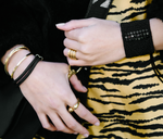 Load image into Gallery viewer, sustainable Beaded Leather Cuff - Keentu