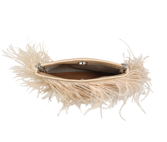 Ostrich Feather Bag Sustainable - KEENTU