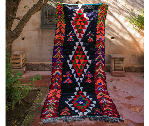 Home Decor Colorful Triangles Moroccan Rug