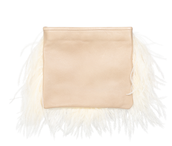 Ostrich Feather Bag Sustainable - KEENTU