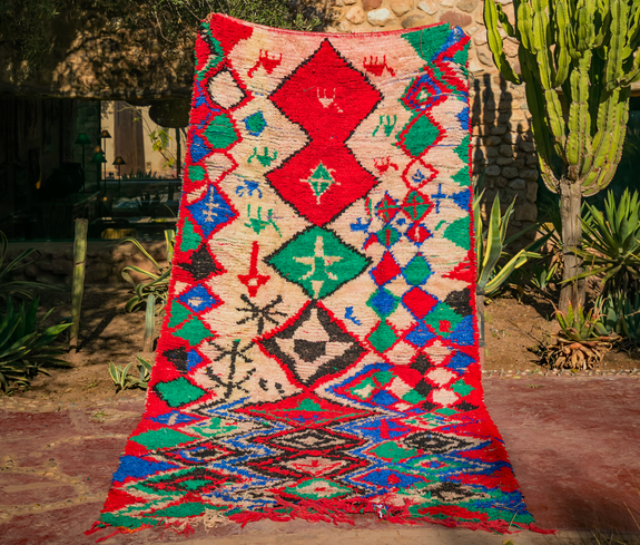 Home Decor Diamonds and Camels Moroccan Rug