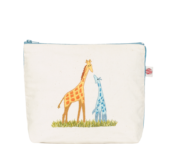 Accessories Cotton Giraffe Pouch