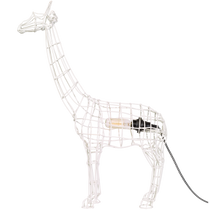 Home Decor White Giraffe Wire Lamp