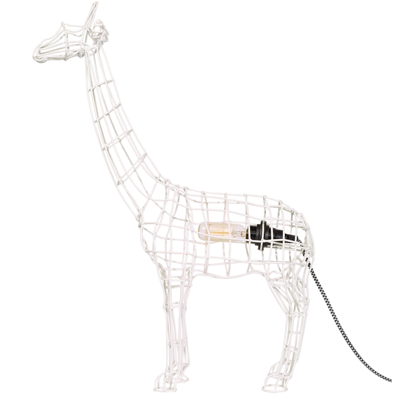 Home Decor White Giraffe Wire Lamp