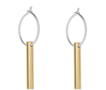 Load image into Gallery viewer, Jewelry Gold And Silver Short Drop Earrings