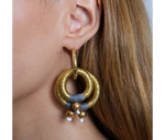 Load image into Gallery viewer, Jewelry Gold Double Hoop Earrings