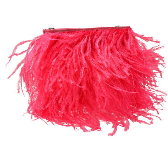 Ostrich Feather Bag Sustainable - KEENTU