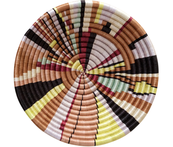 Home Decor Multicolor Woven Bowl