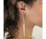 Load image into Gallery viewer, Sustainable Quill Dangle Earring - Keentu 