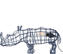 Home Decor Blue Rhino Wire Lamp