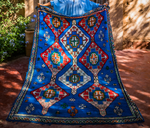 Load image into Gallery viewer, Home Decor Royal Blue Moroccan Rug